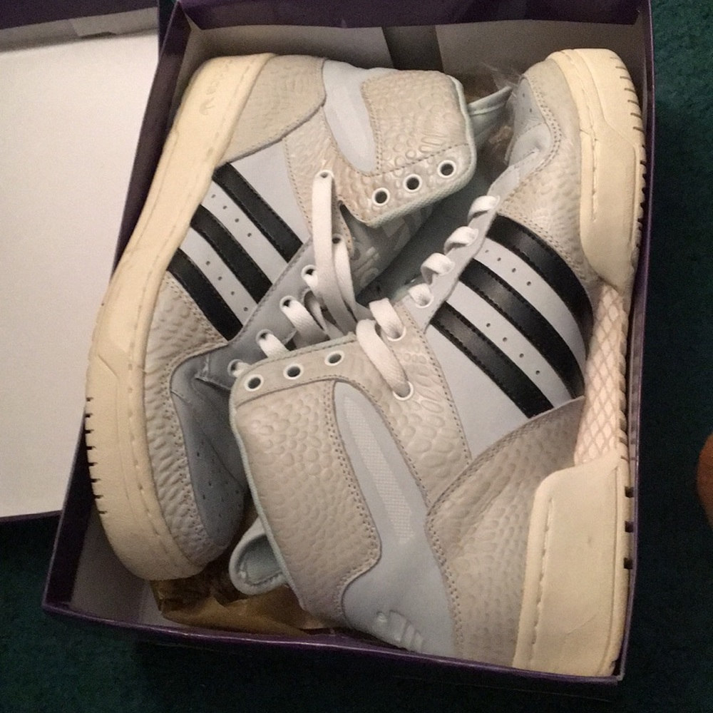 Grey Adidas Originals High Top Sneakers